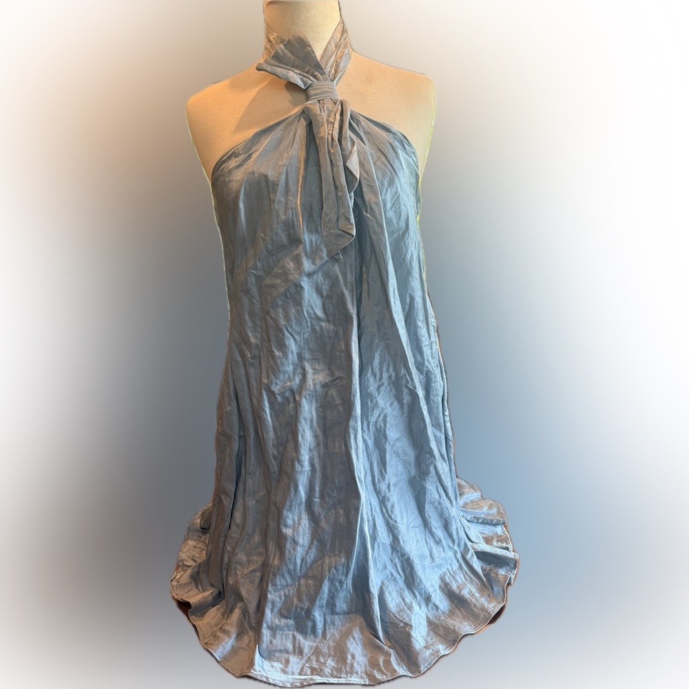 STUNNING ICE BLUE COCKTAIL DRESS LAUNDRY BY SHELLI SEGAL SIZE 0